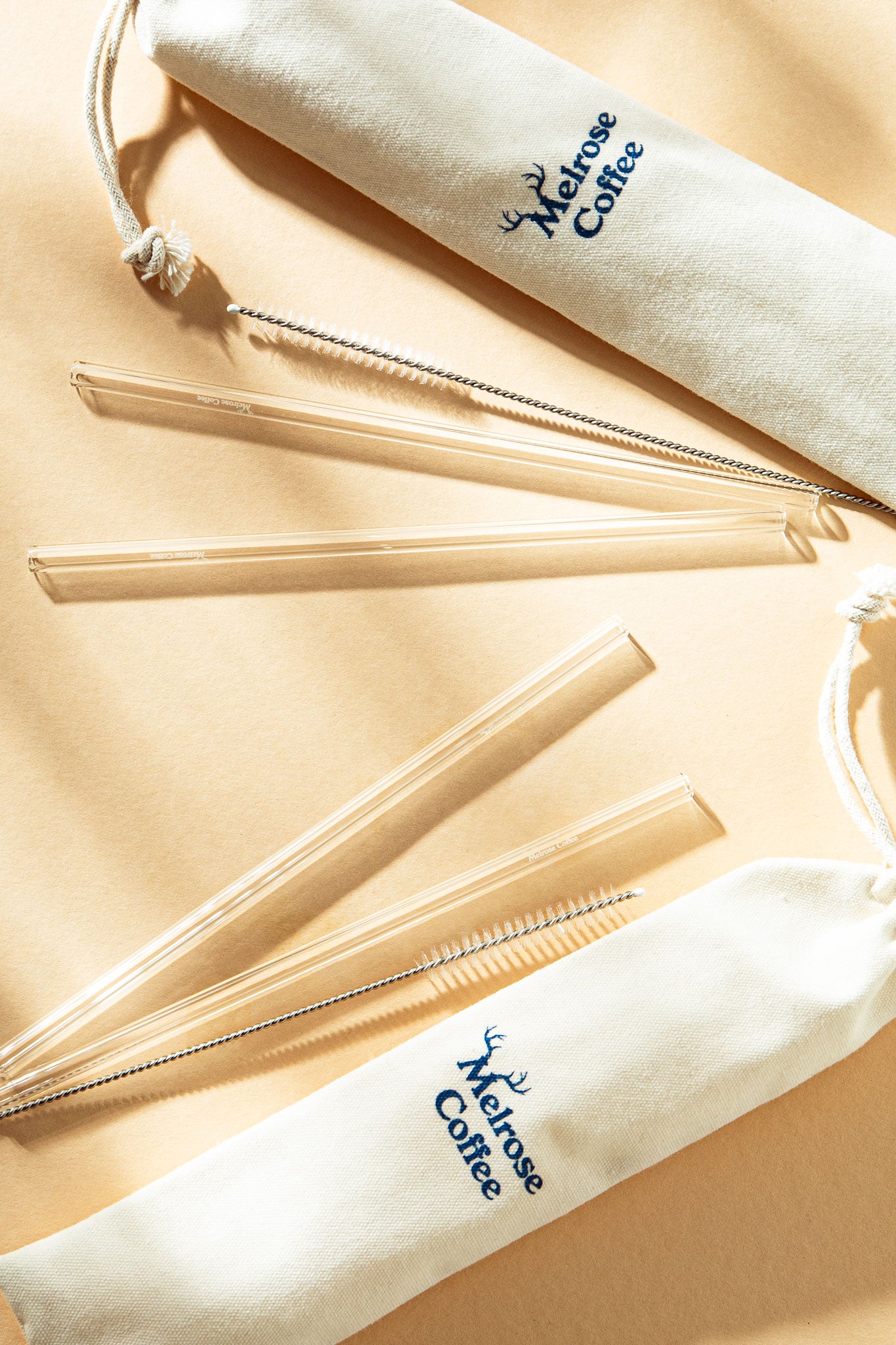 Melrose Coffee Glas Straws