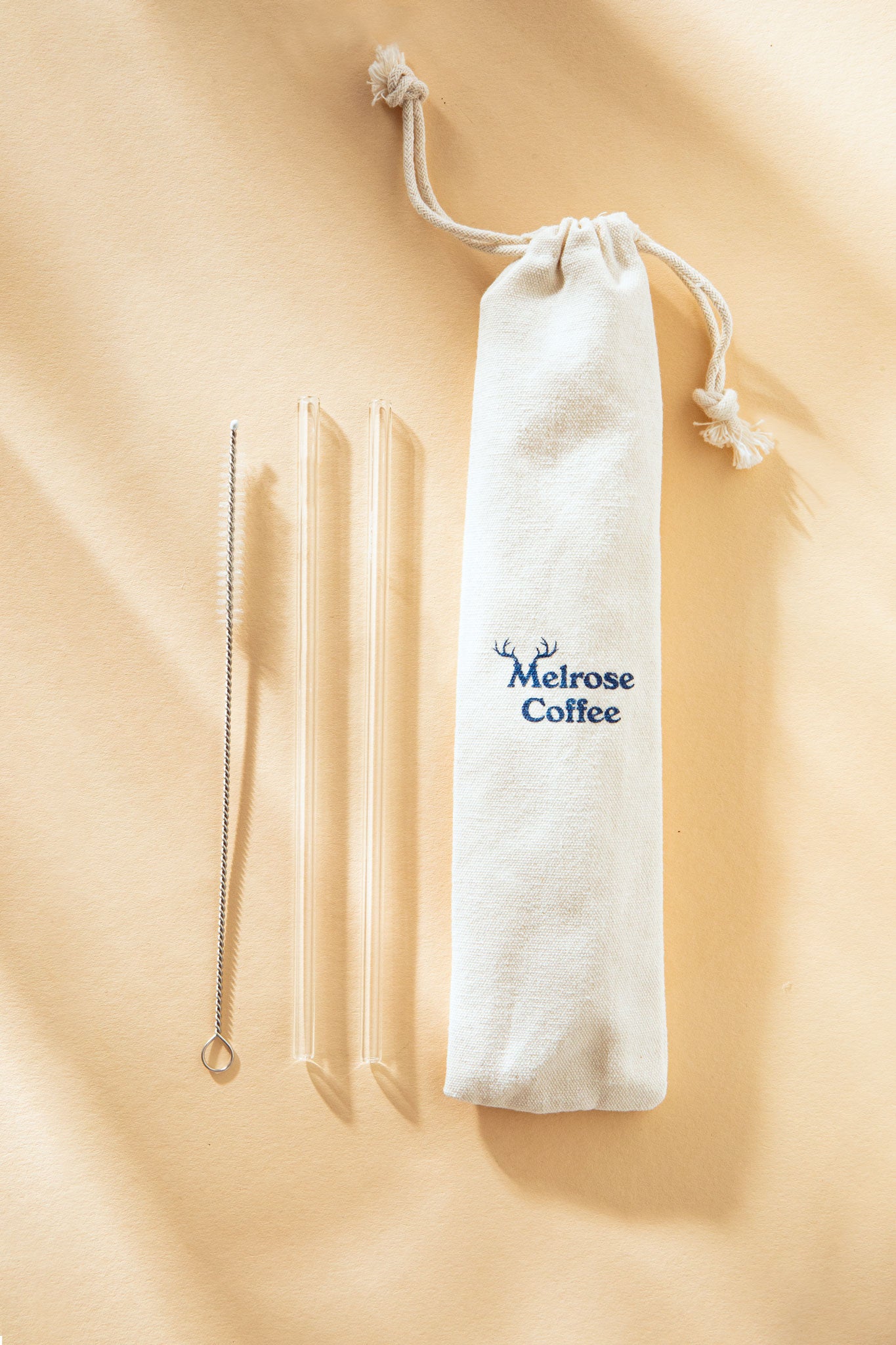Melrose Coffee Glas Straws
